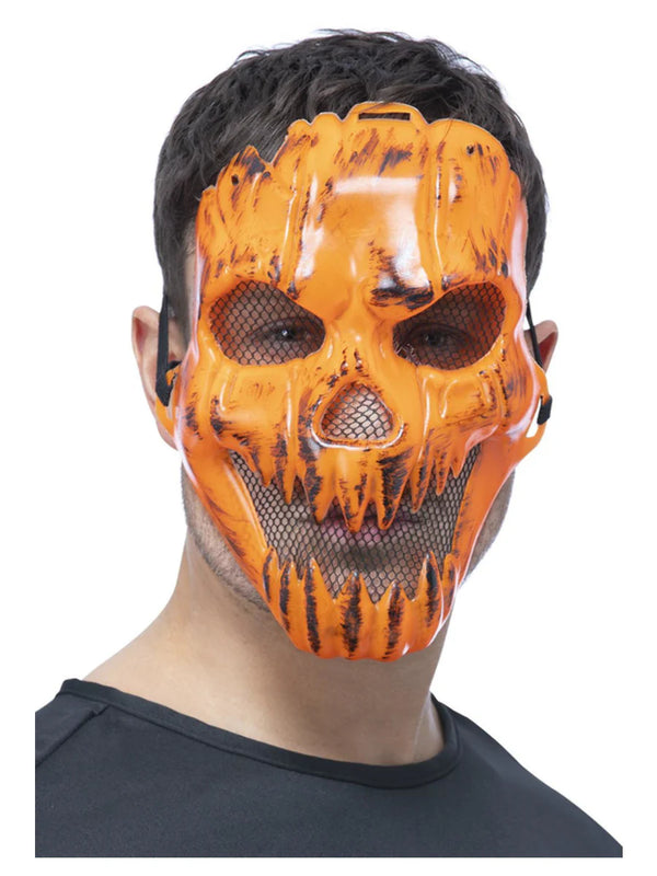 Pumpkin On Elastic Mask