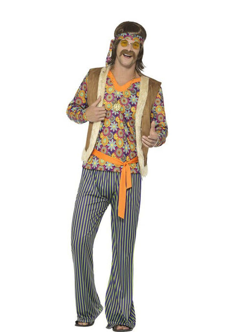 60s Singer Costume, Male, Multi-Coloured