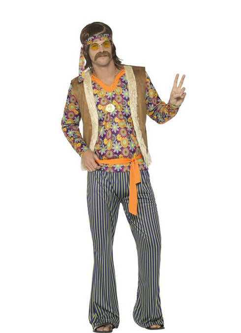 60s Singer Costume, Male, Multi-Coloured
