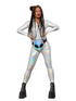 Fever Miss Whiplash Mirror Holographic Costume