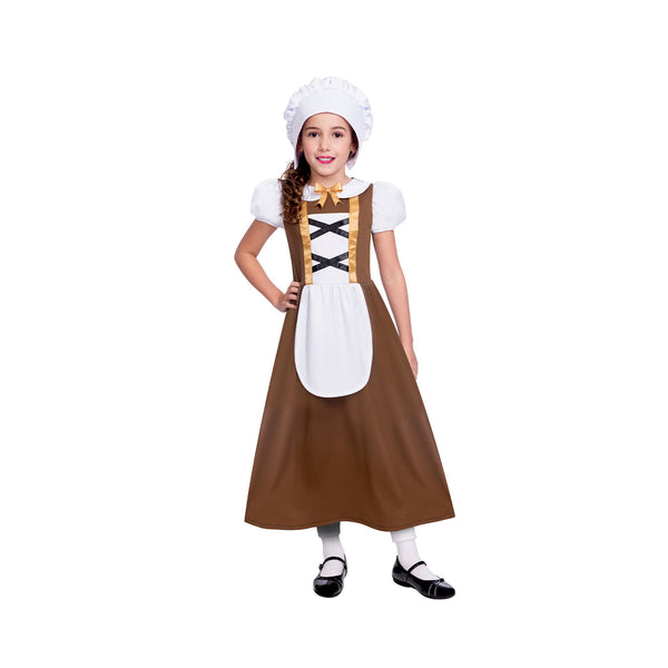 Tudor Girl Brown Costume