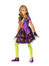 Girls Joker purple tutu dress costume with HA HA print and glovelets, official DC