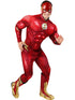 Men's The Flash Deluxe padded muscle costume with mask, official DC Comics