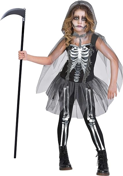 Girls Skeleton Reaper Costume