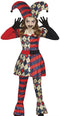 Diamond Harlequin Girls Costume