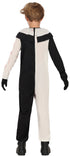 Terrorific clown jumpsuit costume for kids and babies, scary Halloween clown