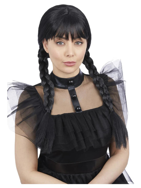 Adults Gothic Schoolgirl Wig - Halloween fancy dress wig - Costume N Party London
