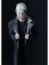 Men's official The Lost Boys David costume with long black coat and blonde wig