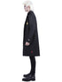 Men's official The Lost Boys David costume with long black coat and blonde wig