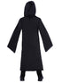 Kids unisex screaming reaper robe costume with skull and skeleton print