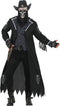 Mens gothic cowboy costume jacket with waistcoat and scarf for Halloween