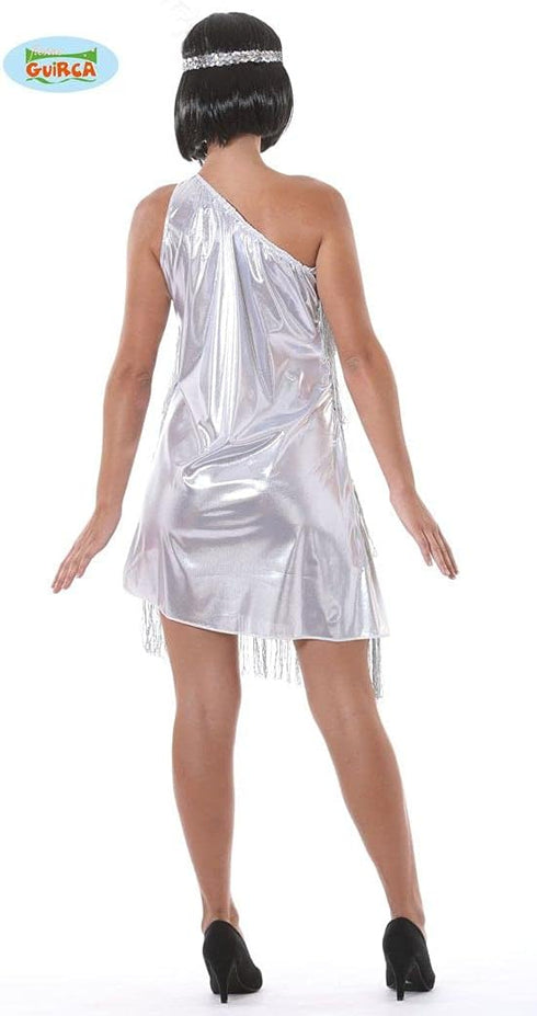 Charleston Silver Flapper Dress Costume