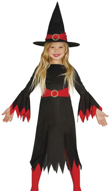 Red Little Witch Girls Costume