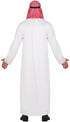 Men's millionaire sheikh costume with tunic, headscarf and headband