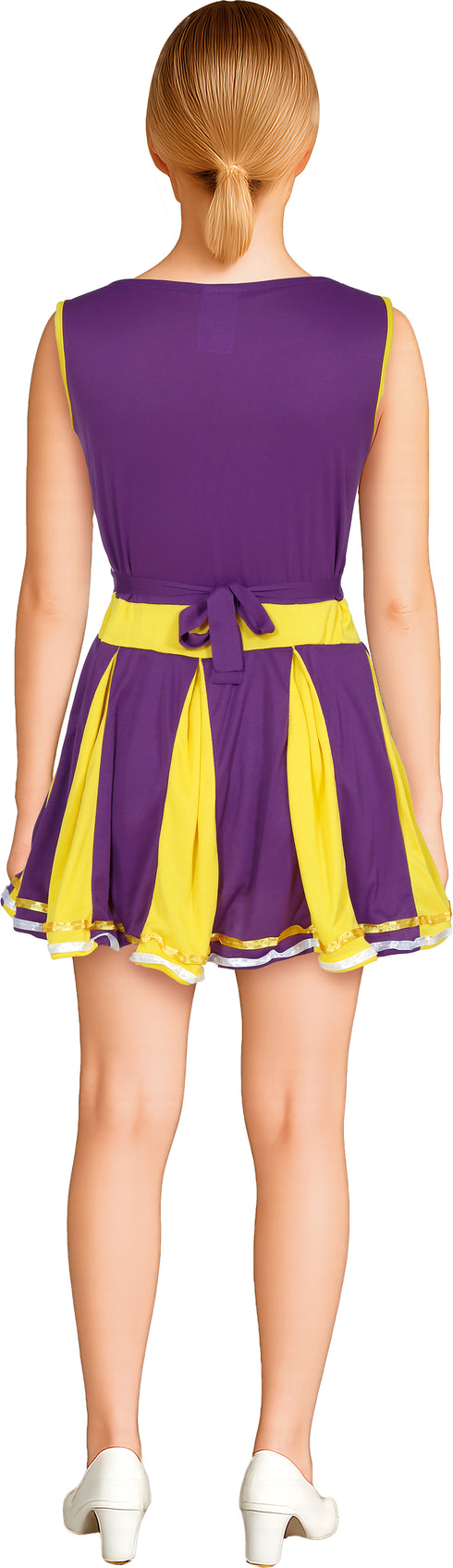 Ladies classic cheerleader dress costume for sports and fancy dress parties
