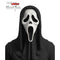 Official Scream Ghost Face mask with black shroud