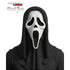 Official Scream Ghost Face mask with black shroud