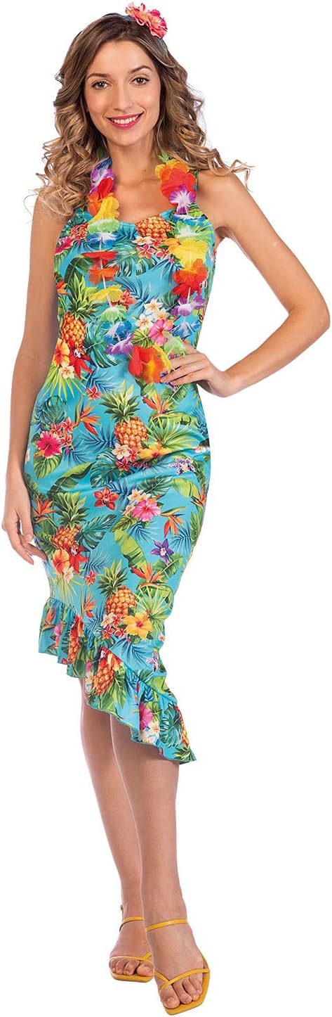 Blue Hawaiian Dress Costume