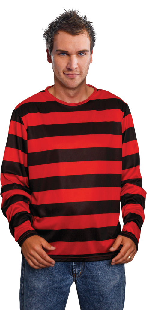 Red and Black Striped Jumper
