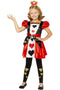 Queen Of Hearts Deluxe Girls Costume