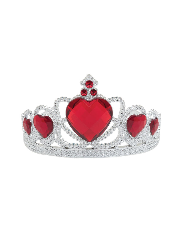 Tiara Silver Plastic Delux/Red Stones