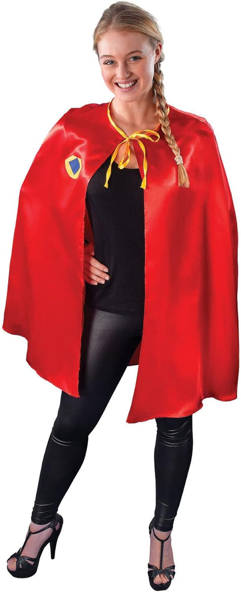 Adult Superhero Red Cape Unisex Costume