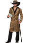 Funky Leopard Pimp Jacket and Hat Costume