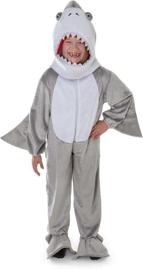 Shark Plush with Head Kids Costume 128 cm