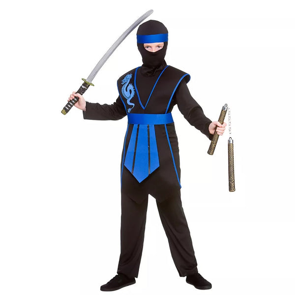 Samurai Ninja Child Costume - Black & Blue