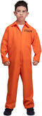 Orange Convict Boys Costume
