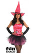 Gorgeous Burlesque Spider Witch Pink Costume