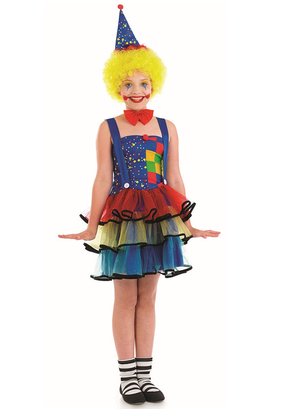 Girls Cute Clown Costume