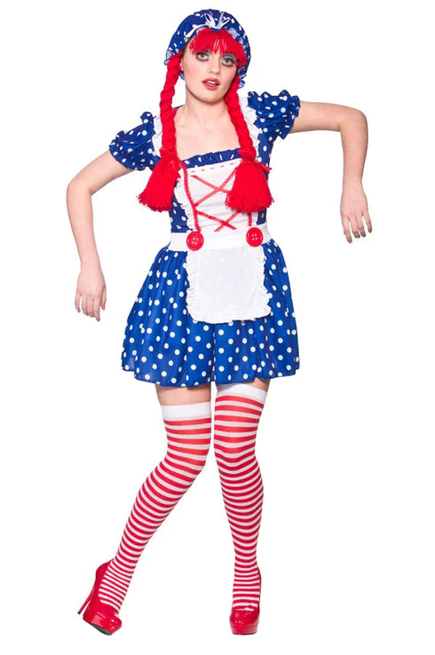 Dolly Cute Rag Doll Ladies Costume