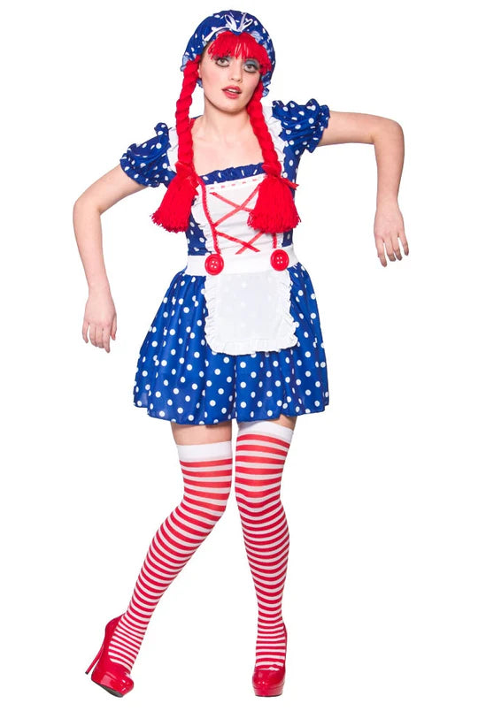 Dolly Cute Rag Doll Ladies Costume