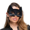 Black Velour Cat Eye Mask