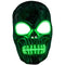 Light Up Green Skeleton Mask