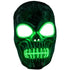 Light Up Green Skeleton Mask