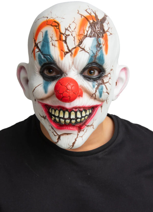 Cracked Head Clown Mask
