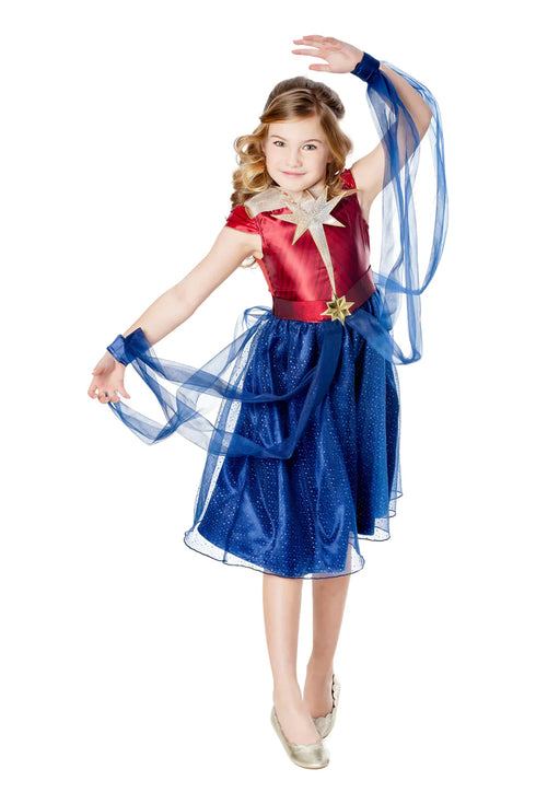 Captain Marvel Girls Dress Costume