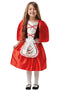 Deluxe Red Riding Hood Costume with Printed Apron