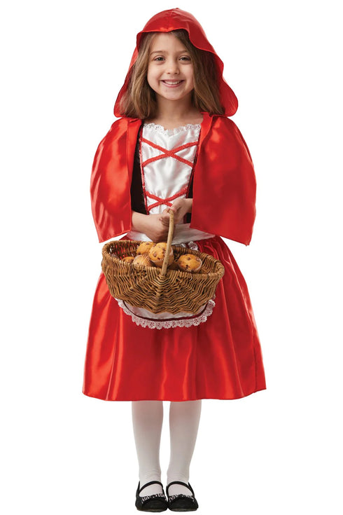 Deluxe Red Riding Hood Costume with Printed Apron