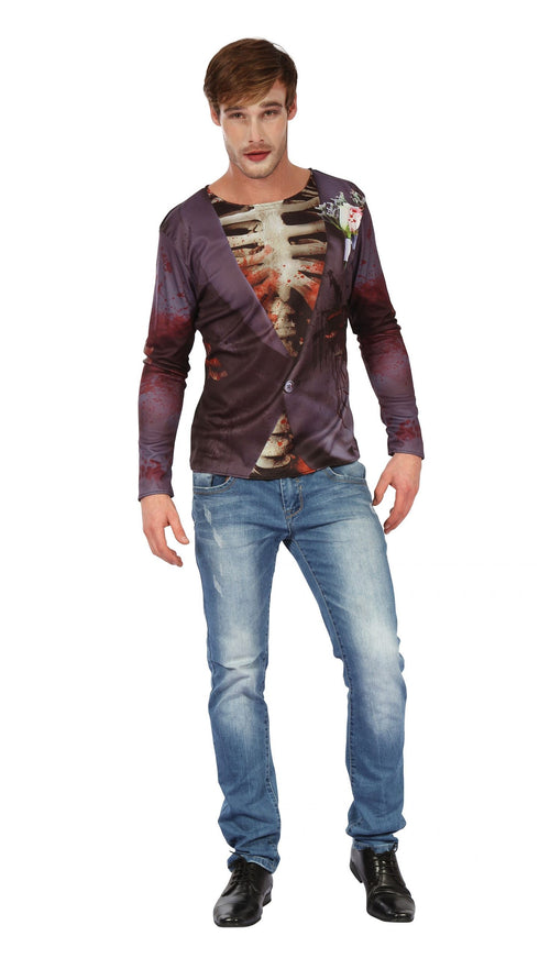 Zombie Bridegroom 3D Print Halloween Shirt