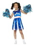Girls Cheerleader Blue Costume