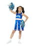 Girls Cheerleader Blue Costume