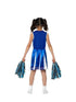 Girls Cheerleader Blue Costume