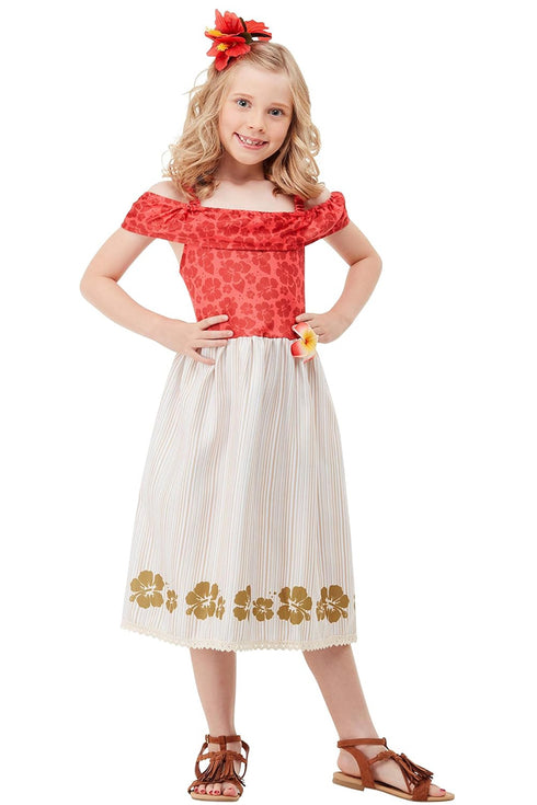 Hawaiian Princess Girls Costume