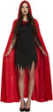 Adult’s Red Velvet Cape with Hood