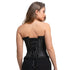 Deluxe Satin/Lace Corset - Black