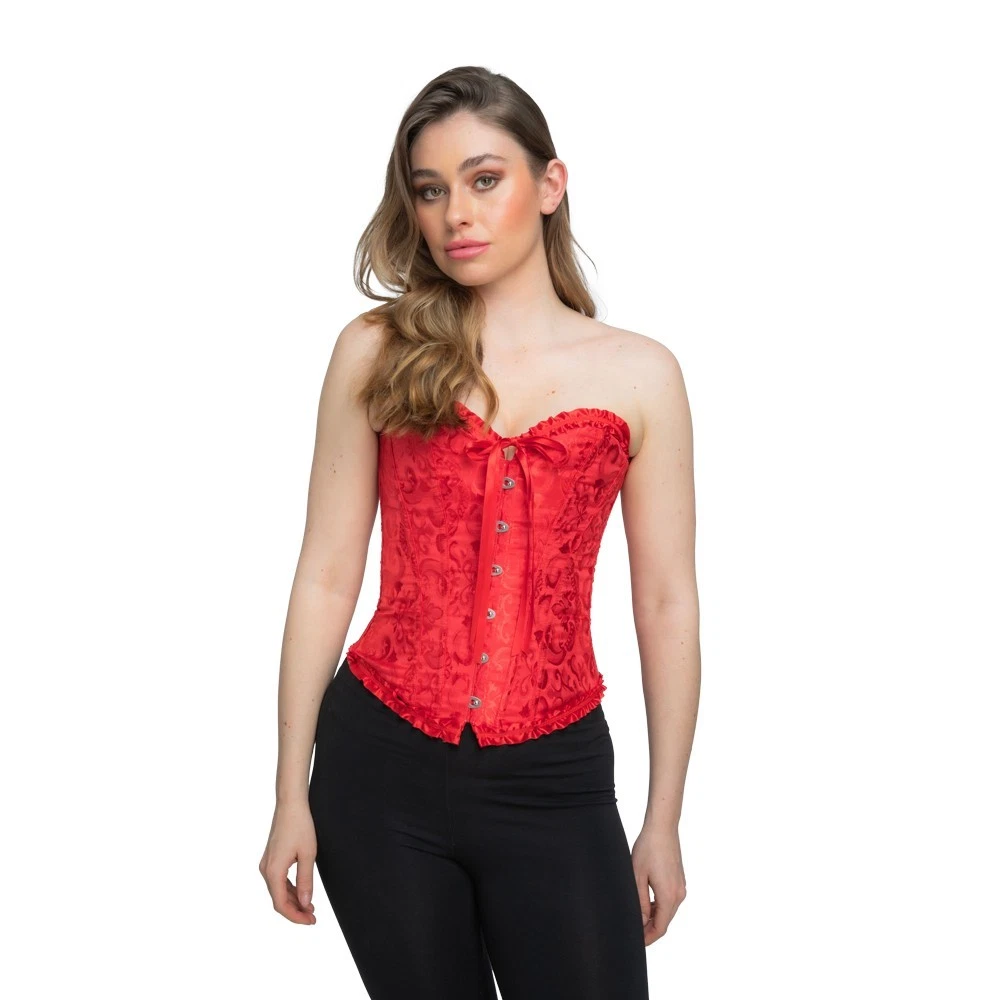 Ladies Red Satin/Lace Corset