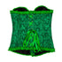 Deluxe Satin/Lace Corset - Green